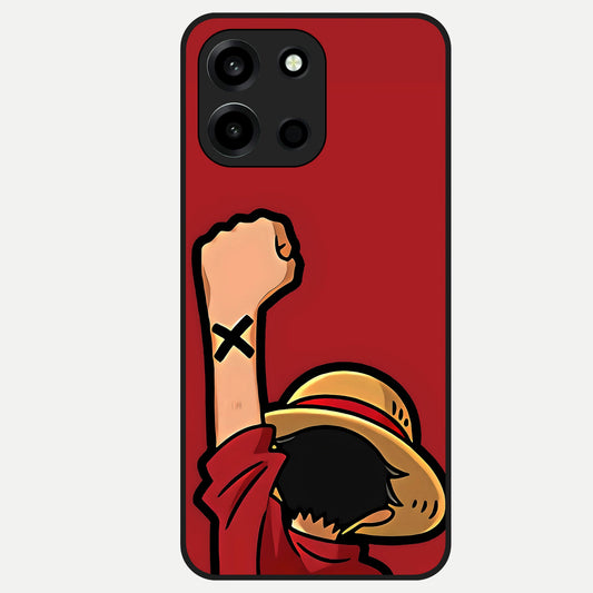  Luffy X Spirit Glass Case For Oneplus Nord 6 back cover – full design glossy printed glass finish