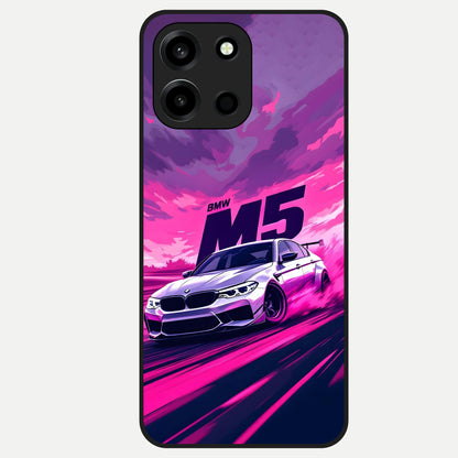  MS Neon Car Glass Case For Oneplus Nord 6 back cover – full design glossy printed glass finish