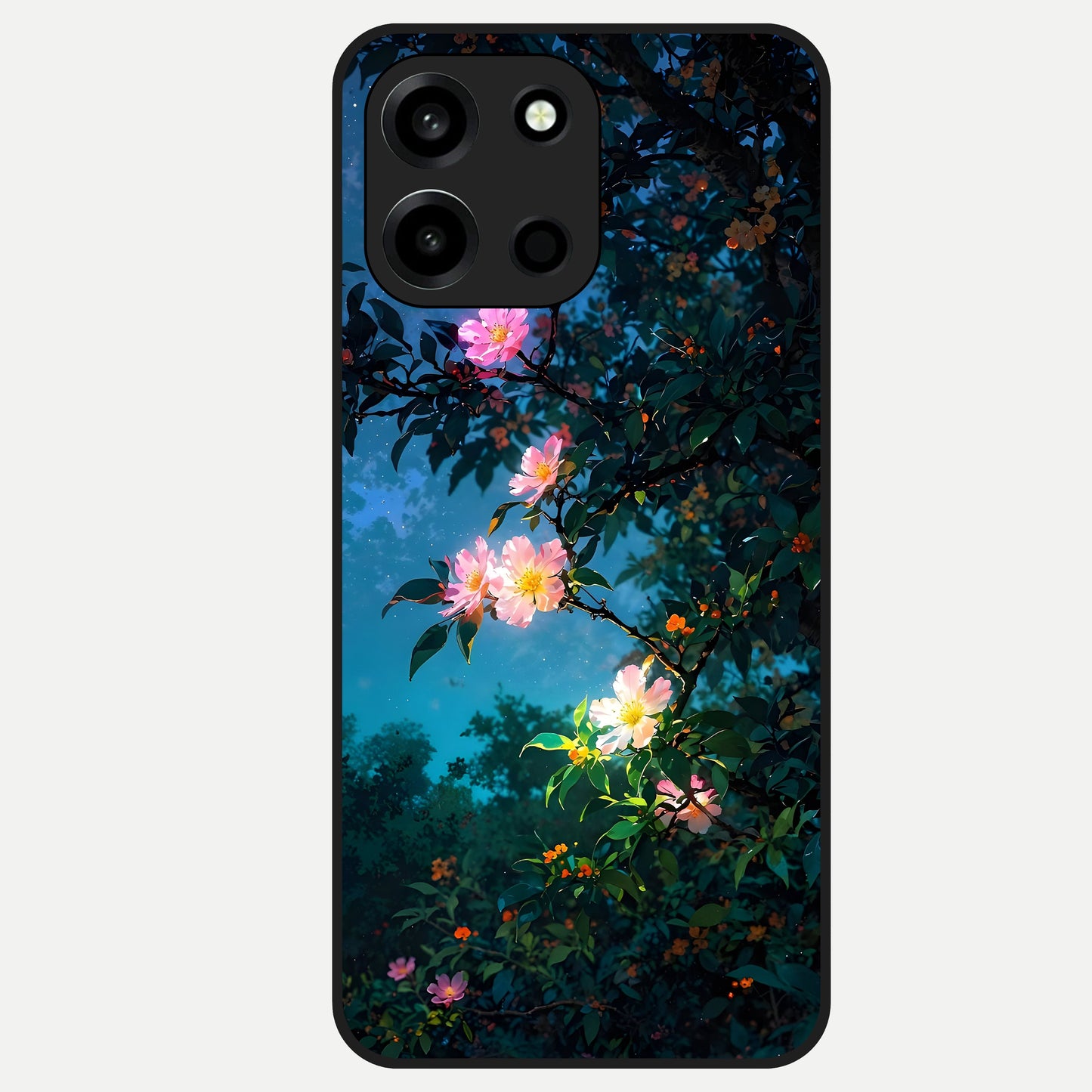  Midnight Bloom Glow Glass Case For Oneplus Nord 6 back cover – full design glossy printed glass finish