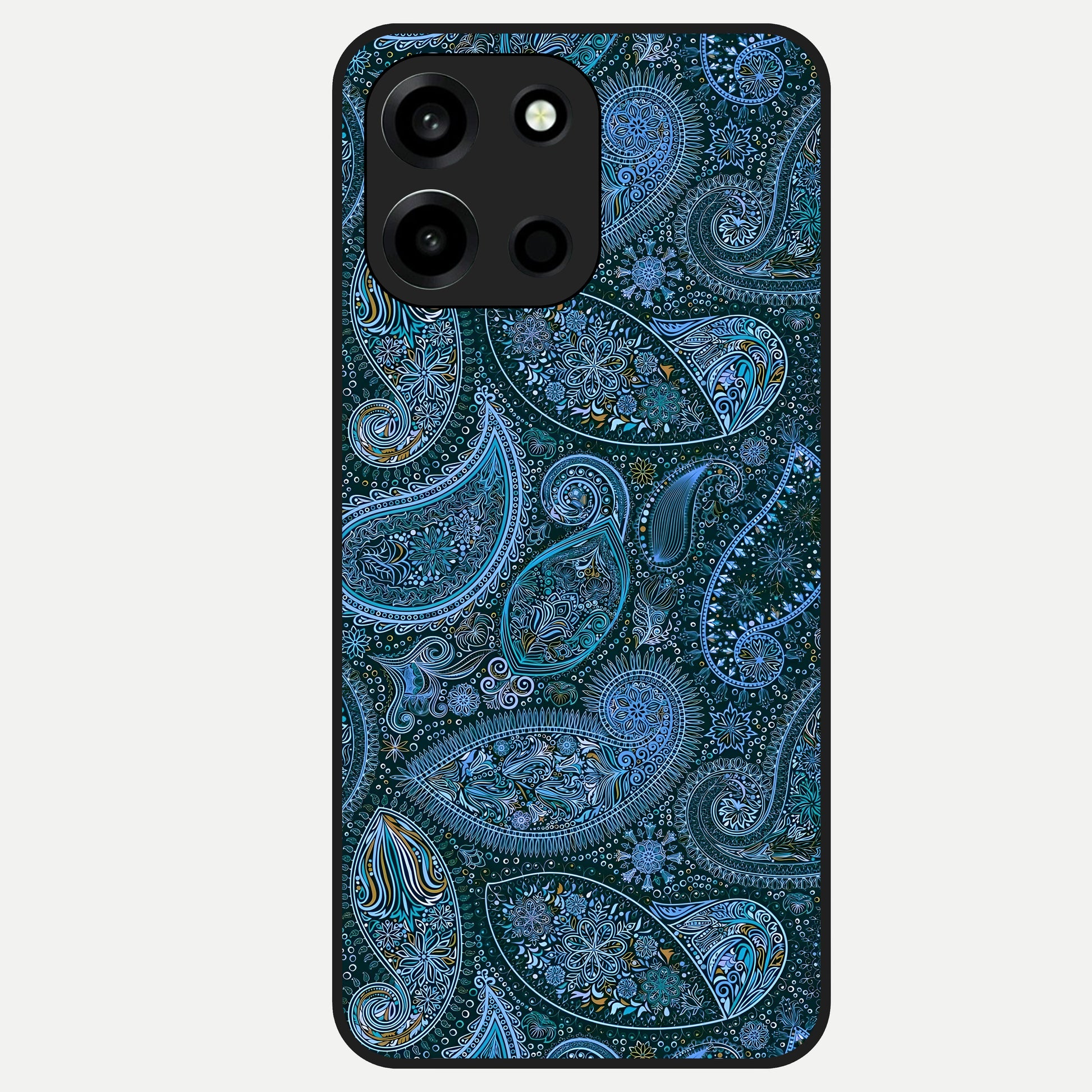  Midnight Paisley Glow Glass Case For Oneplus Nord 6 back cover – full design glossy printed glass finish