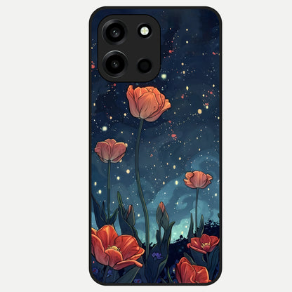  Midnight Tulip Glow Glass Case For Oneplus Nord 6 back cover – full design glossy printed glass finish