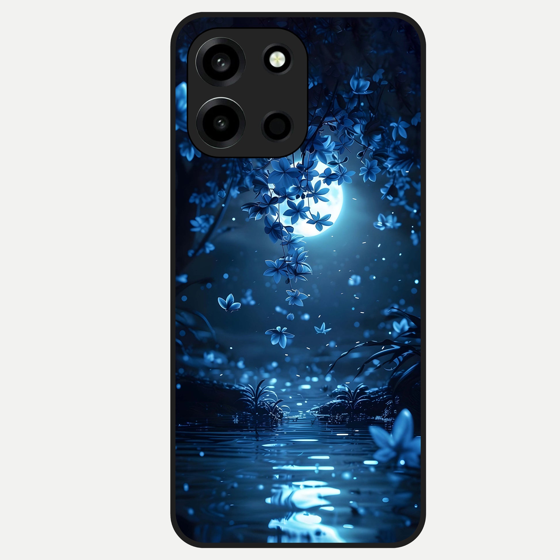 Moonlight Petal Dream Glass Case For Oneplus Nord 6 back cover – full design glossy printed glass finish