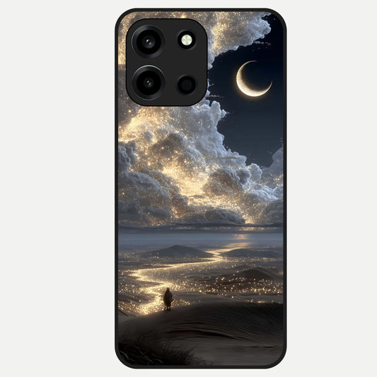  Moonlight Spark Path Glass Case For Oneplus Nord 6 back cover – full design glossy printed glass finish