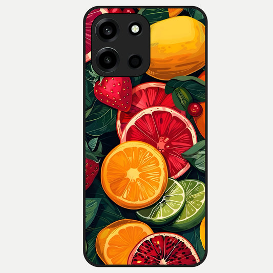  Multiple Fruits Glass Case For Oneplus Nord 6 back cover – full design glossy printed glass finish