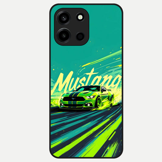  Mustang Bang Glass Case For Oneplus Nord 6 back cover – full design glossy printed glass finish