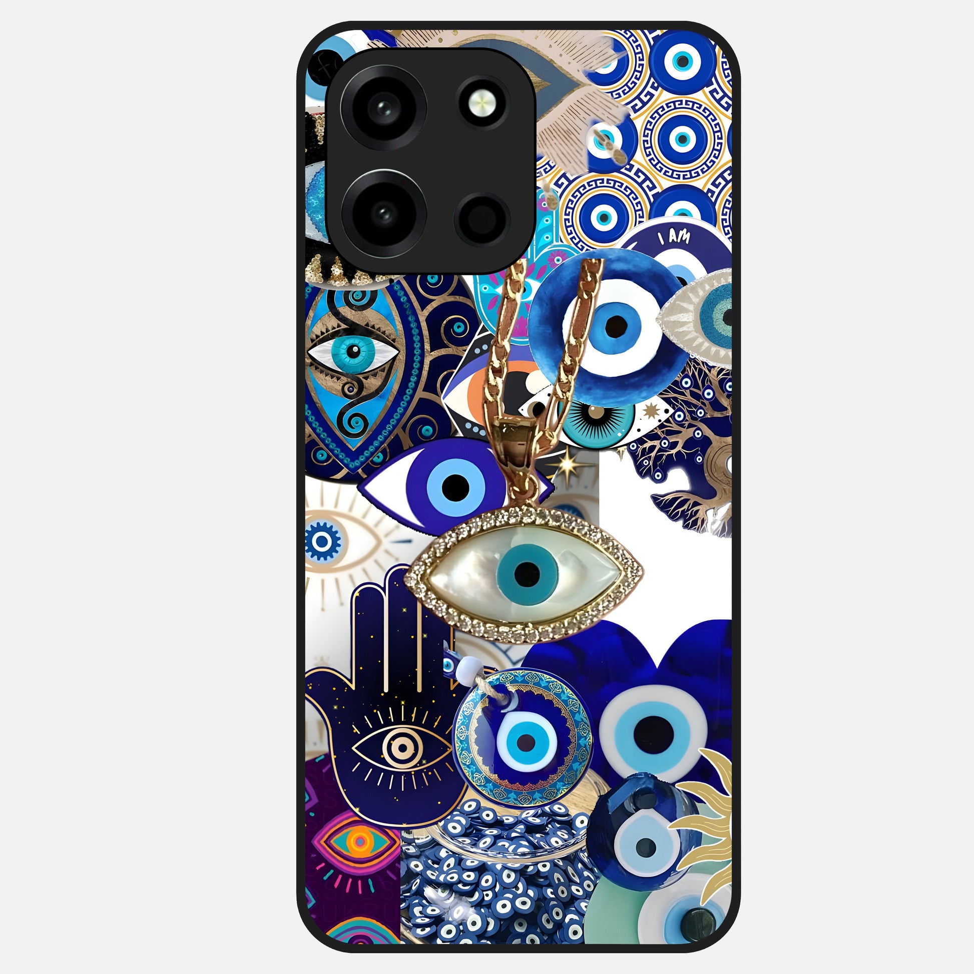  Mystic Charm Eye Glass Case For Oneplus Nord 6 back cover – full design glossy printed glass finish