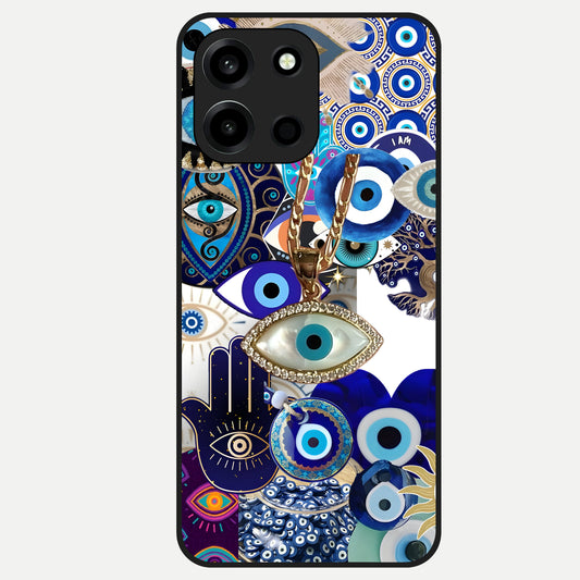  Mystic Charm Eye Glass Case For Oneplus Nord 6 back cover – full design glossy printed glass finish