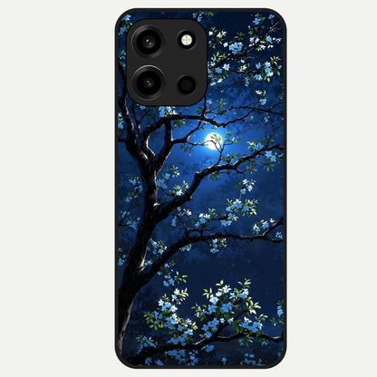  Mystic Floral Night Glass Case For Oneplus Nord 6 back cover – full design glossy printed glass finish