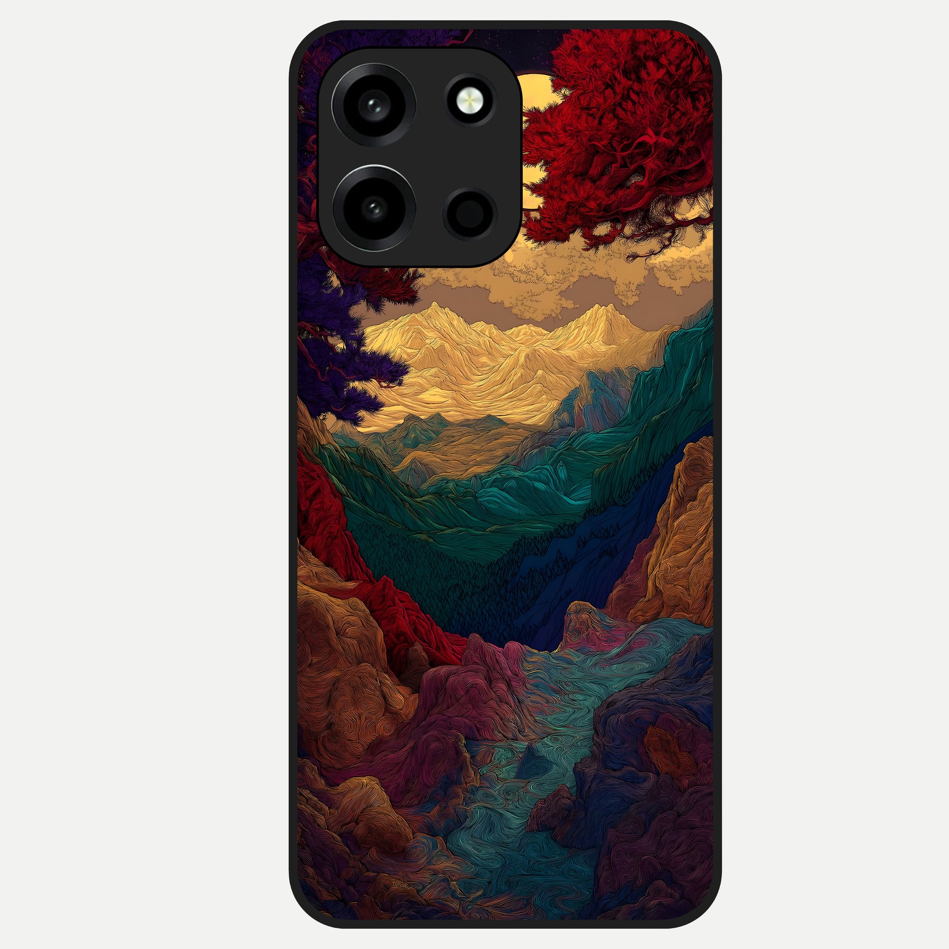  Mystic Valley Light Glass Case For Oneplus Nord 6 back cover – full design glossy printed glass finish