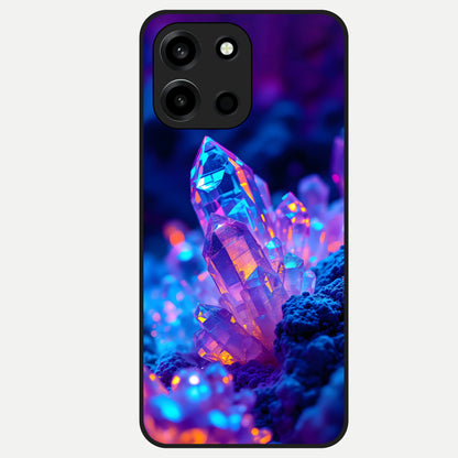  Neon Aura Shards Glass Case For Oneplus Nord 6 back cover – full design glossy printed glass finish