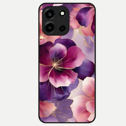  Pink Bouquet Florals Glass Case For Oneplus Nord 6 back cover – full design glossy printed glass finish