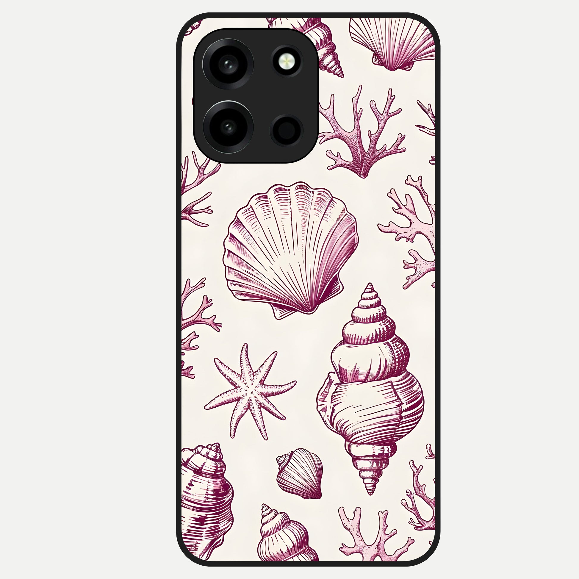  Pink Power Sparks Glass Case For Oneplus Nord 6 back cover – full design glossy printed glass finish