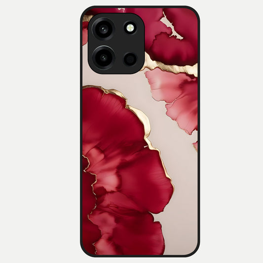  Pink And White Marble Glass Case For Oneplus Nord 6 back cover – full design glossy printed glass finish