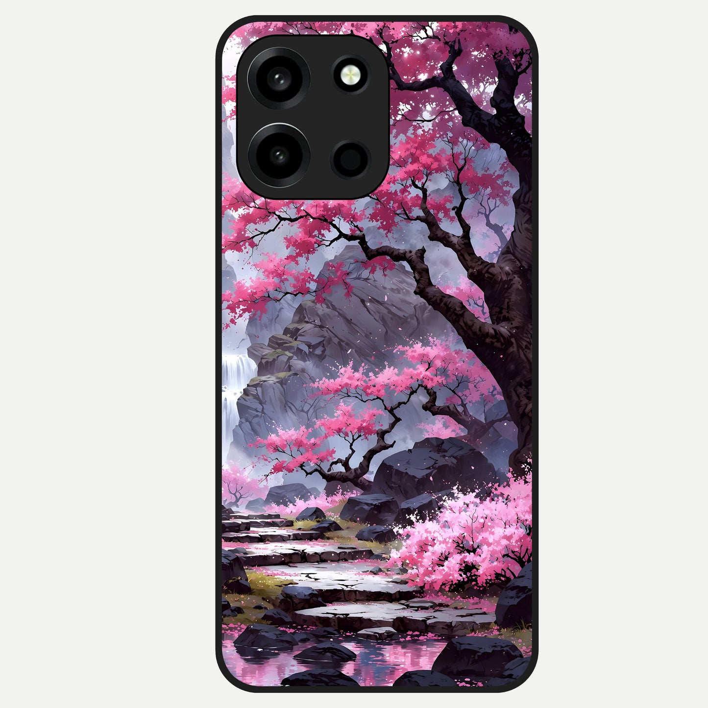  Pink Sunflower Glow Glass Case For Oneplus Nord 6 back cover – full design glossy printed glass finish
