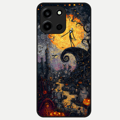  Pumpkin Moonlight Tale Glass Case For Oneplus Nord 6 back cover – full design glossy printed glass finish