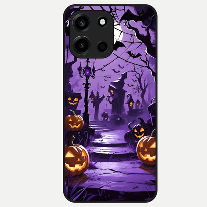  Pumpkin Patch Halloween Glass Case For Oneplus Nord 6 back cover – full design glossy printed glass finish