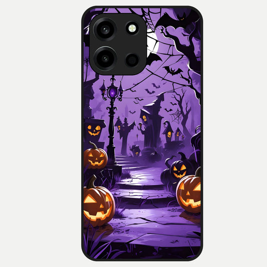  Pumpkin Patch Halloween Glass Case For Oneplus Nord 6 back cover – full design glossy printed glass finish