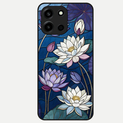  Purple Lotus Stained Glass Case For Oneplus Nord 6 back cover – full design glossy printed glass finish