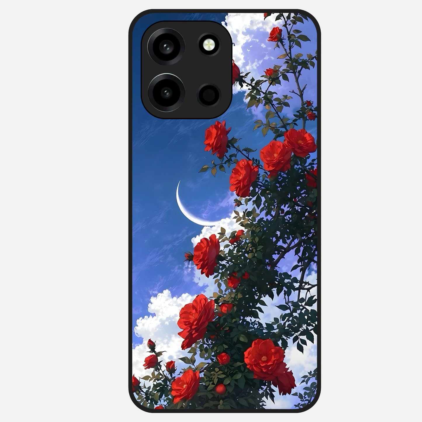  Rose Drift Flowers Glass Case For Oneplus Nord 6 back cover – full design glossy printed glass finish