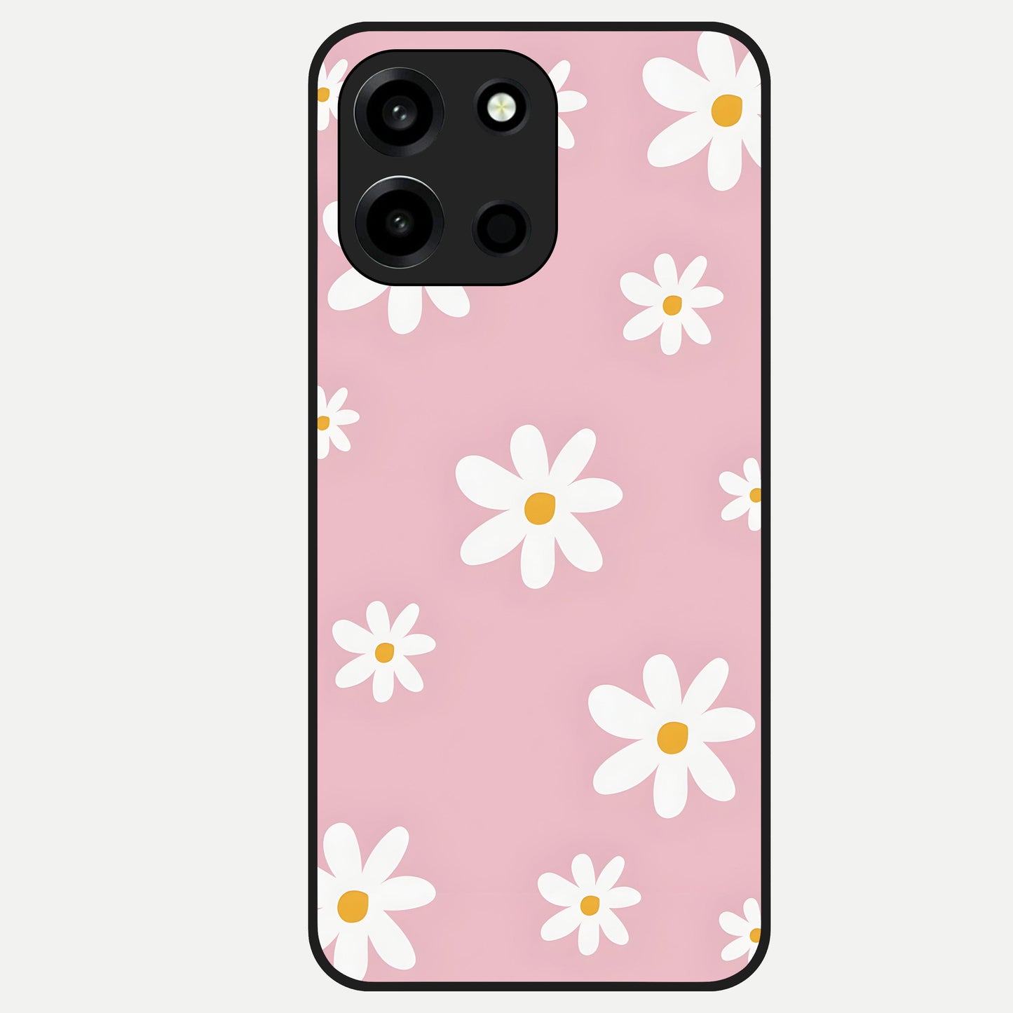  Soft Daisy Bliss Glass Case For Oneplus Nord 6 back cover – full design glossy printed glass finish