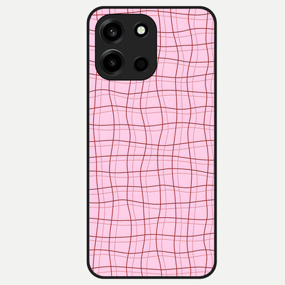  Soft Grid Bliss Glass Case For Oneplus Nord 6 back cover – full design glossy printed glass finish
