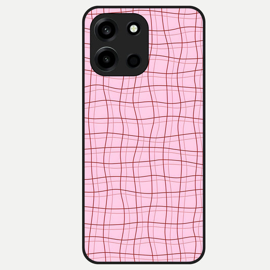  Soft Grid Bliss Glass Case For Oneplus Nord 6 back cover – full design glossy printed glass finish