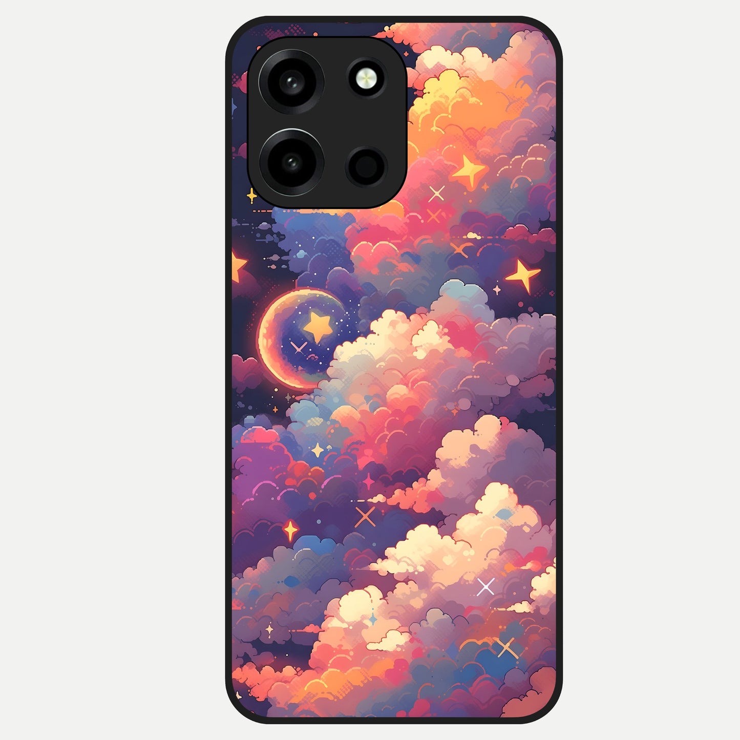  Starlit Dream Clouds Glass Case For Oneplus Nord 6 back cover – full design glossy printed glass finish
