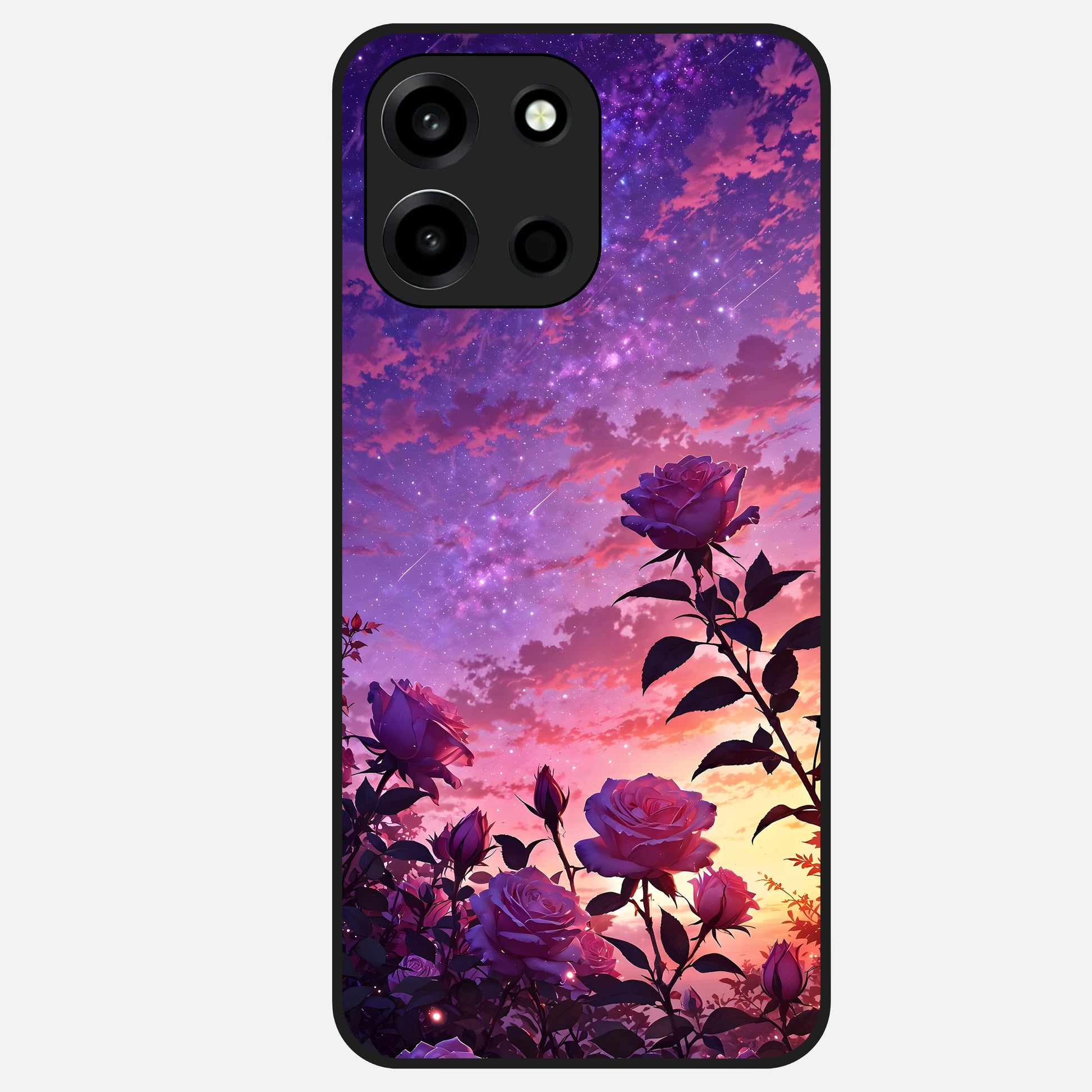  Starlit Rose Twilight Glass Case For Oneplus Nord 6 back cover – full design glossy printed glass finish
