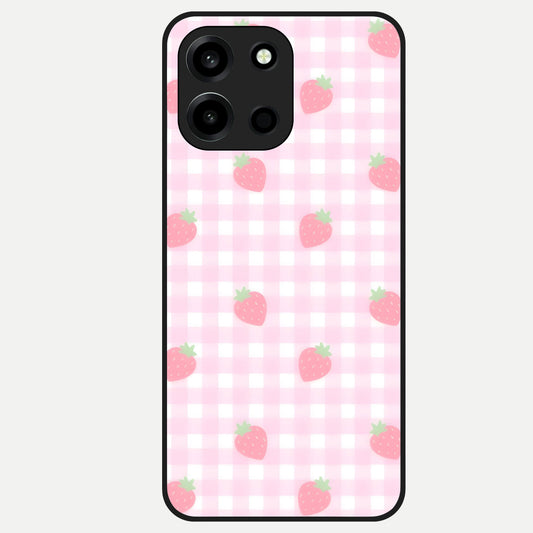  Strawberry Picnic Love Glass Case For Oneplus Nord 6 back cover – full design glossy printed glass finish