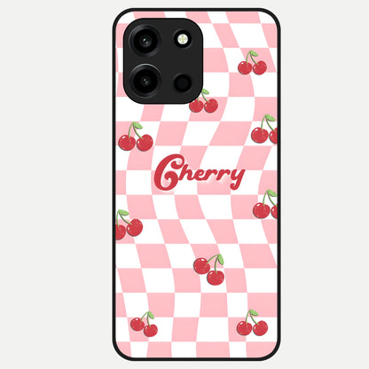  Sweet Cherry Vibes Glass Case For Oneplus Nord 6 back cover – full design glossy printed glass finish