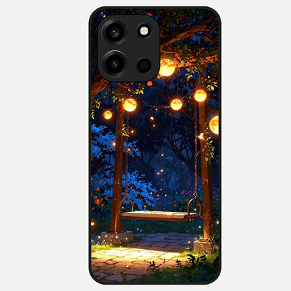  Twilight Garden Swing Glass Case For Oneplus Nord 6 back cover – full design glossy printed glass finish