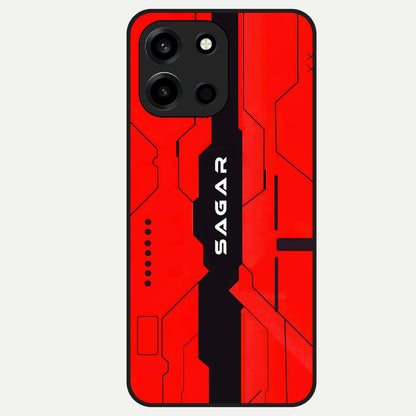  Voltage Rise CYBERPUNK Custom Name Glass Case For Oneplus Nord 6 back cover – personalized glossy printed glass finish