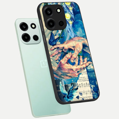  Aesthetic Divider phone case For Oneplus Nord 6 showing premium glass back cover with detailed artwork