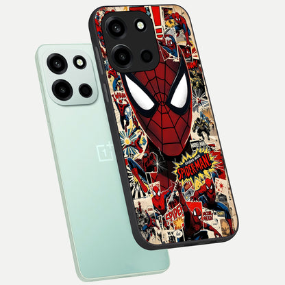  Aesthetic Wonder Spider phone case For Oneplus Nord 6 showing premium glass back cover with detailed artwork