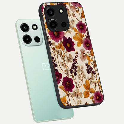  Autumn Wine Bloom phone case For Oneplus Nord 6 showing premium glass back cover with detailed artwork
