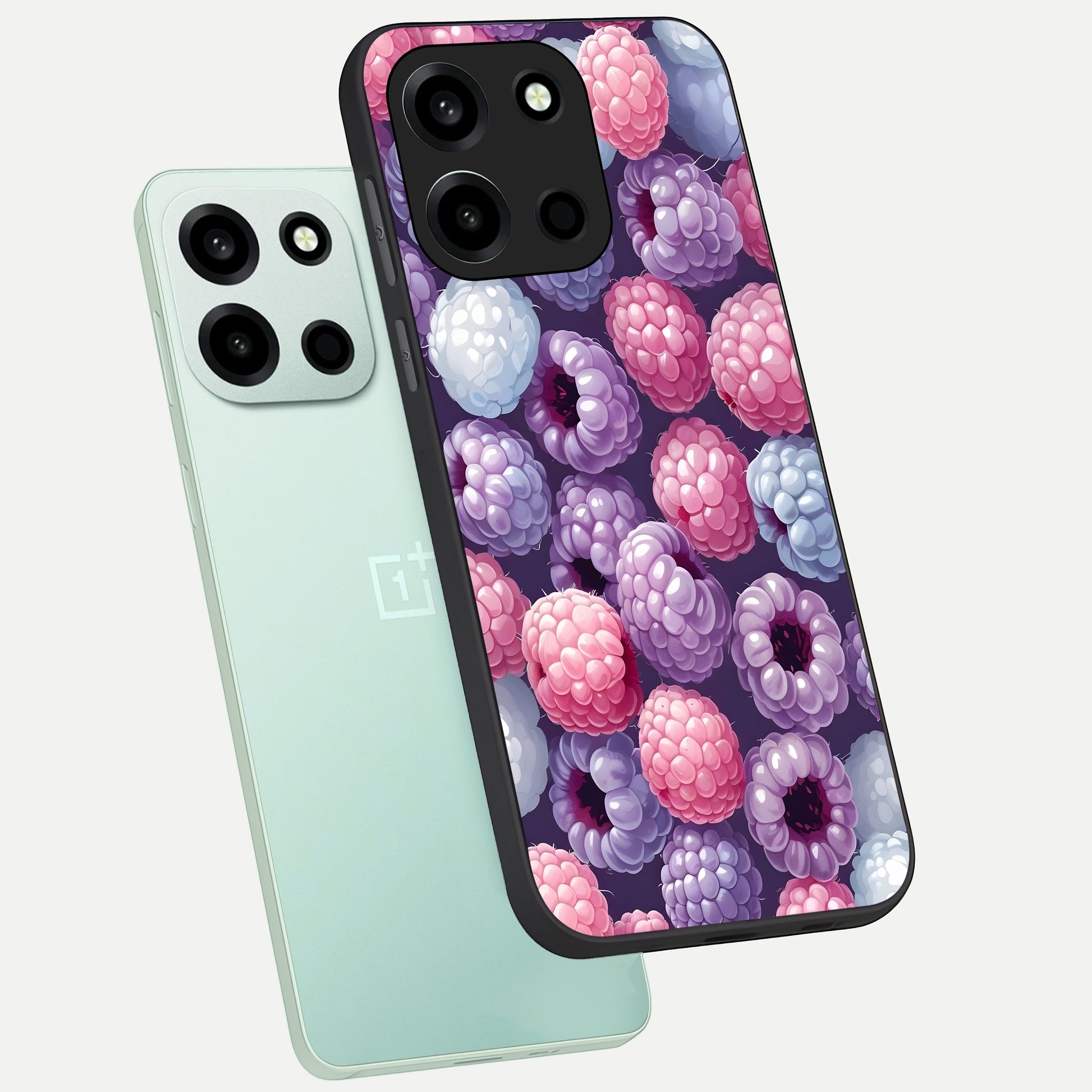  Berry Candy Pop phone case For Oneplus Nord 6 showing premium glass back cover with detailed artwork