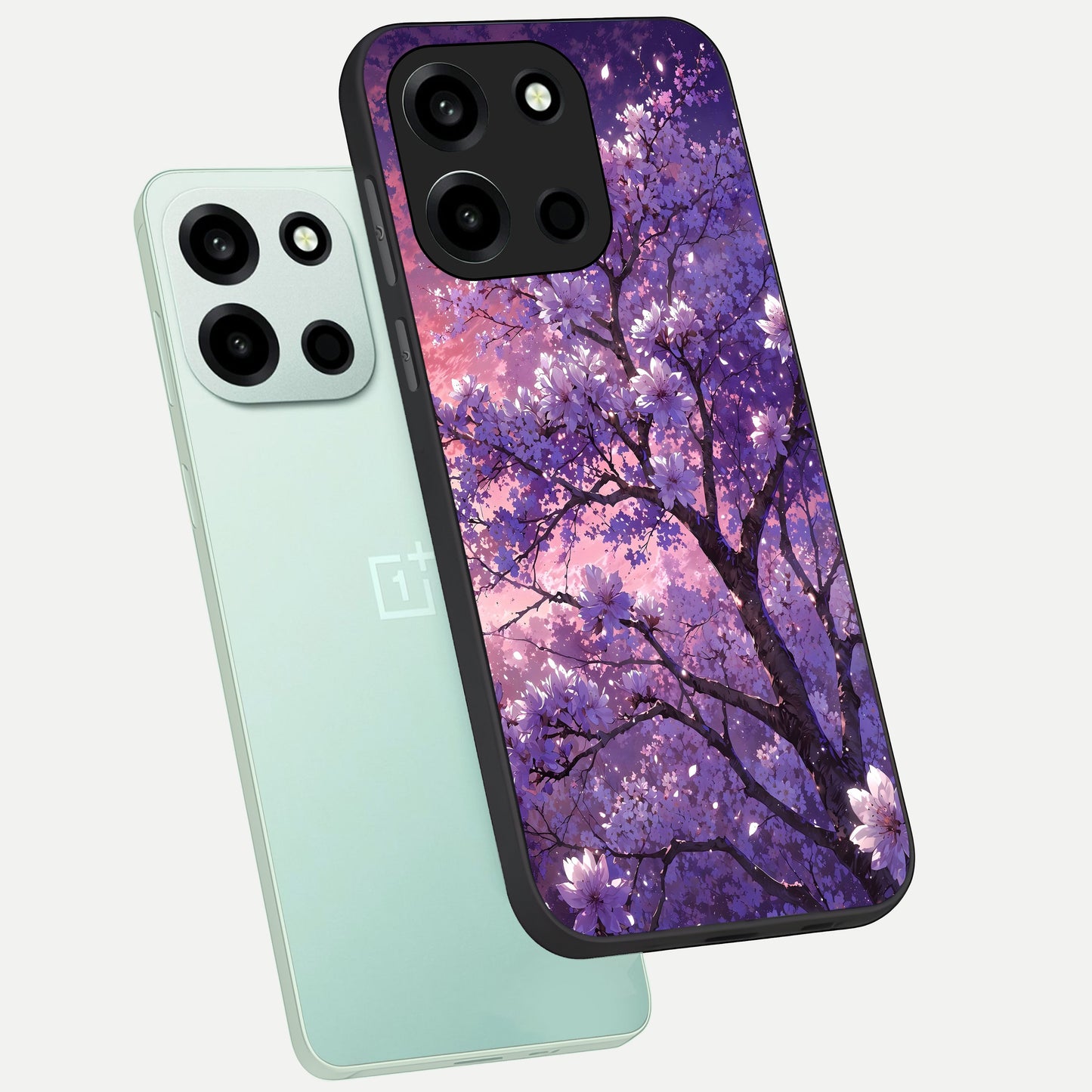  Blossom Tree phone case For Oneplus Nord 6 showing premium glass back cover with detailed artwork