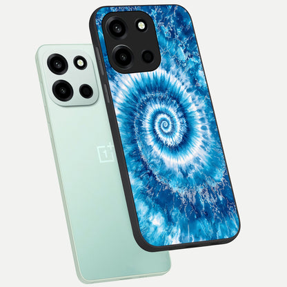  Blue Galaxy Wave phone case For Oneplus Nord 6 showing premium glass back cover with detailed artwork