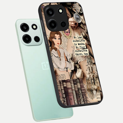  Bookish Dream World phone case For Oneplus Nord 6 showing premium glass back cover with detailed artwork