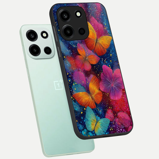  Butterfly Dream Mist phone case For Oneplus Nord 6 showing premium glass back cover with detailed artwork