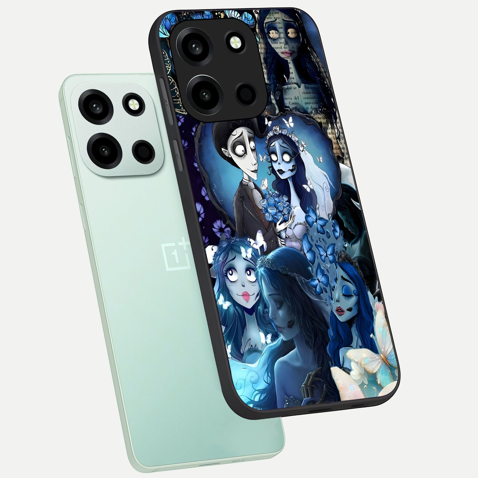  Butterfly Ghost Soul phone case For Oneplus Nord 6 showing premium glass back cover with detailed artwork