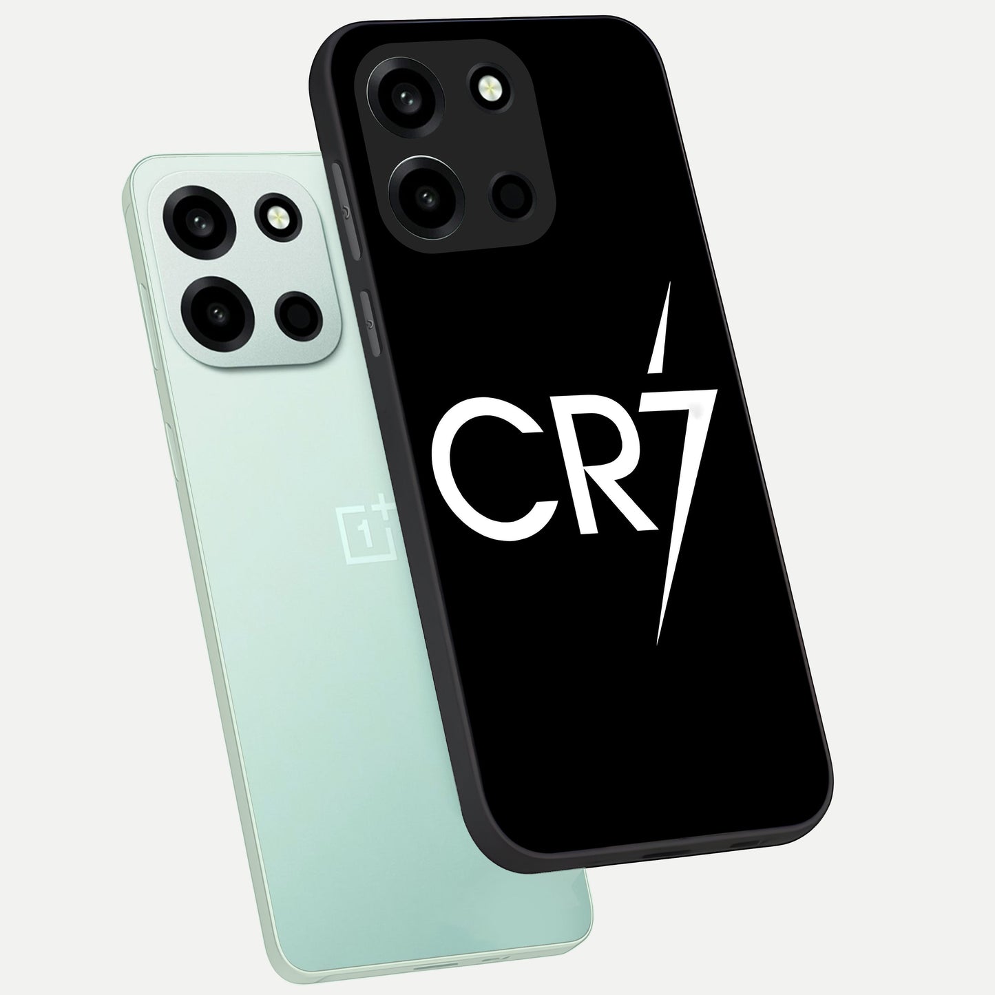  CR7 Elite Strike phone case For Oneplus Nord 6 showing premium glass back cover with detailed artwork