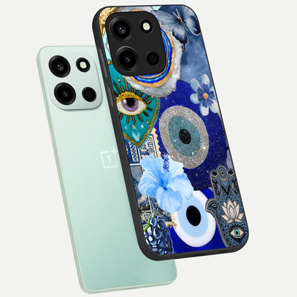  Celestial Blue Vision phone case For Oneplus Nord 6 showing premium glass back cover with detailed artwork