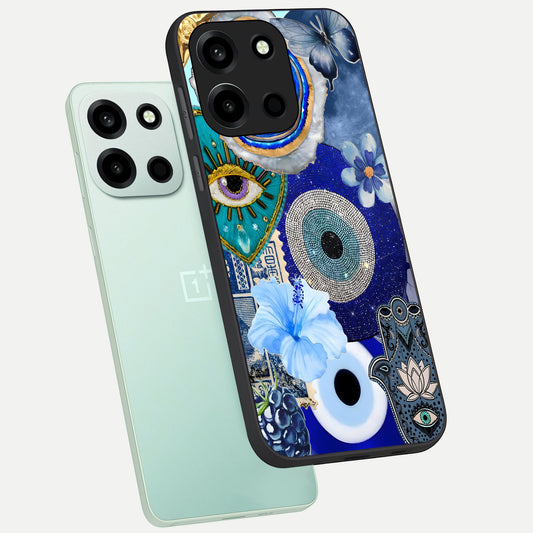  Celestial Blue Vision phone case For Oneplus Nord 6 showing premium glass back cover with detailed artwork