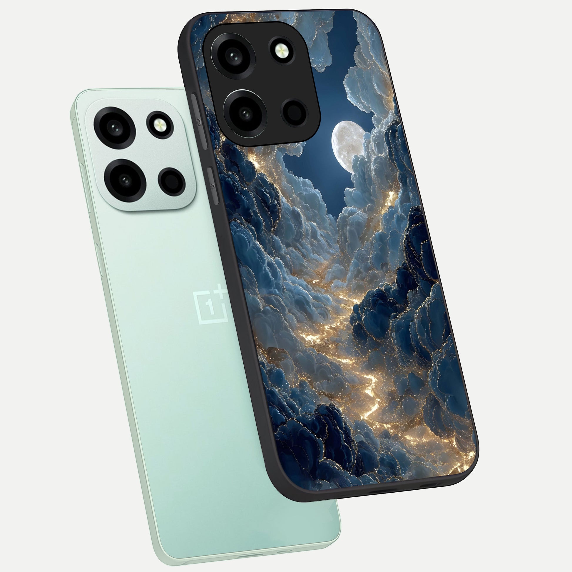  Celestial Cloud Road phone case For Oneplus Nord 6 showing premium glass back cover with detailed artwork