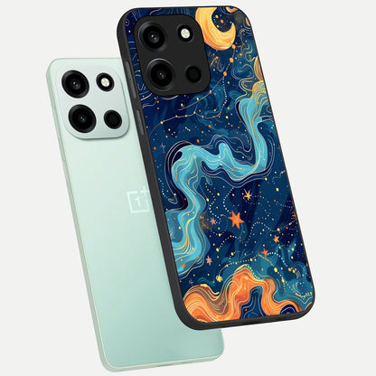  Celestial Dream Flow phone case For Oneplus Nord 6 showing premium glass back cover with detailed artwork