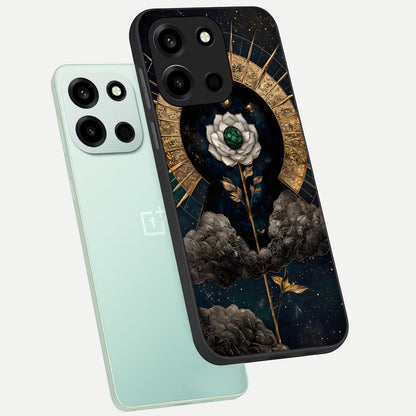  Celestial Lotus Morang phone case For Oneplus Nord 6 showing premium glass back cover with detailed artwork
