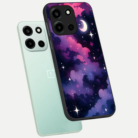  Celestial Moon Magic phone case For Oneplus Nord 6 showing premium glass back cover with detailed artwork