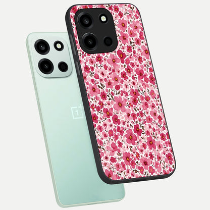  Cherry Blossom Charm phone case For Oneplus Nord 6 showing premium glass back cover with detailed artwork