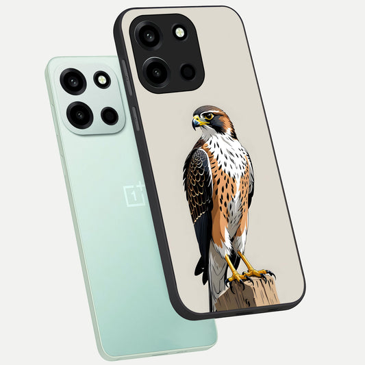 Clever Eagle phone case For Oneplus Nord 6 showing premium glass back cover with detailed artwork